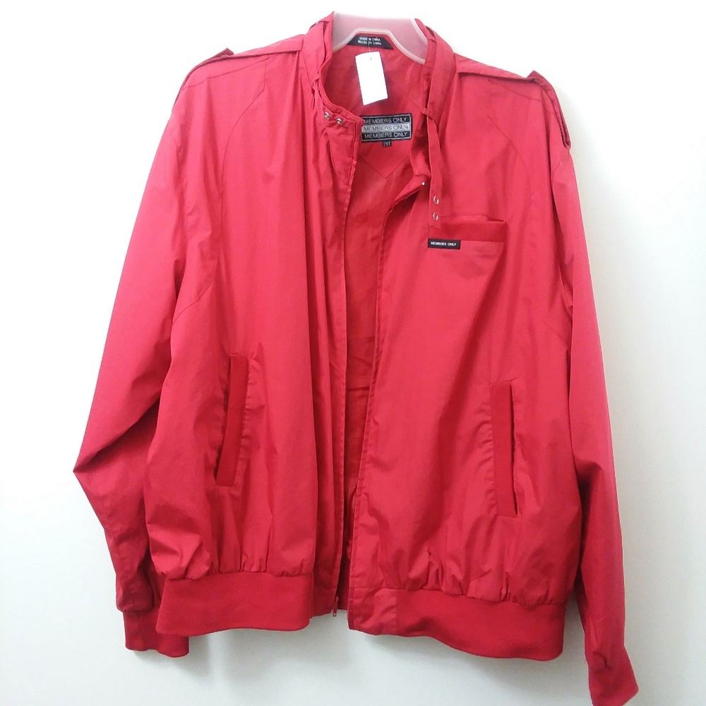Vintage Members Only Iconic Red Jacket 2XT